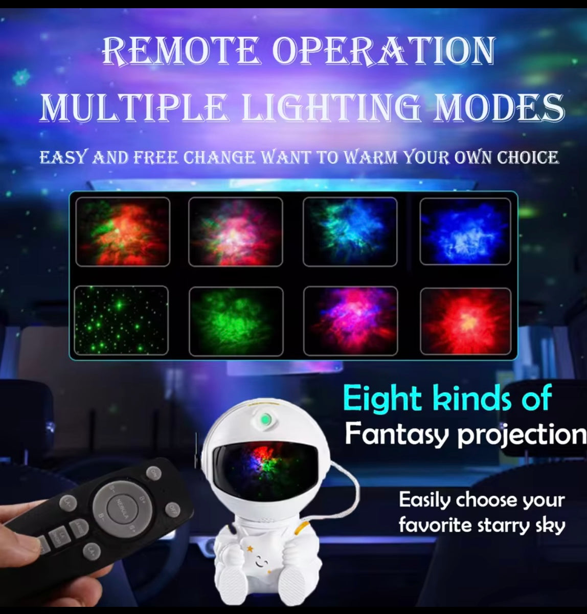 ShowBox™ Astronaut Galaxy Projector Lamp